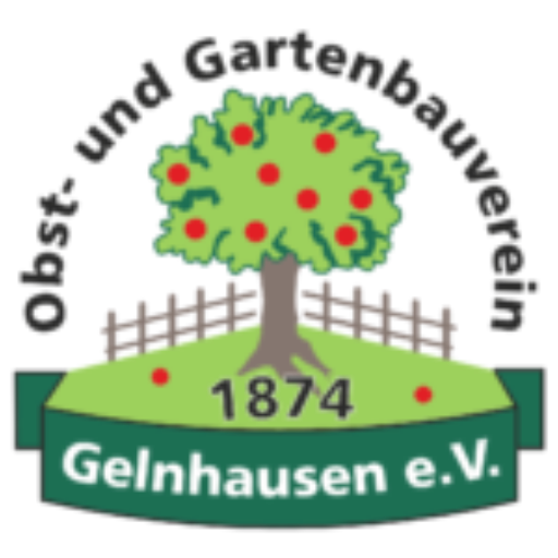 Das Logo des OGV Gelnhausen, das einen Apfelbaum zeigt.